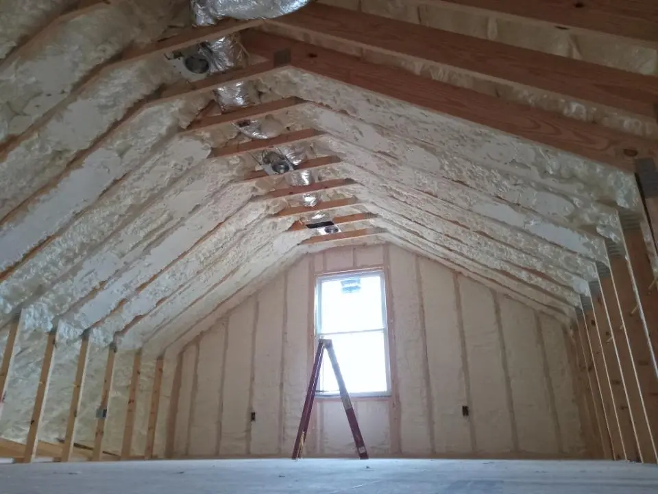 Spray foam roofing application for Crawl Space Insulation project in Pearsall